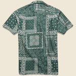 Bandana Button Up Shirt - Green - Bather - STAG Provisions - Tops - S/S Woven - Other Pattern