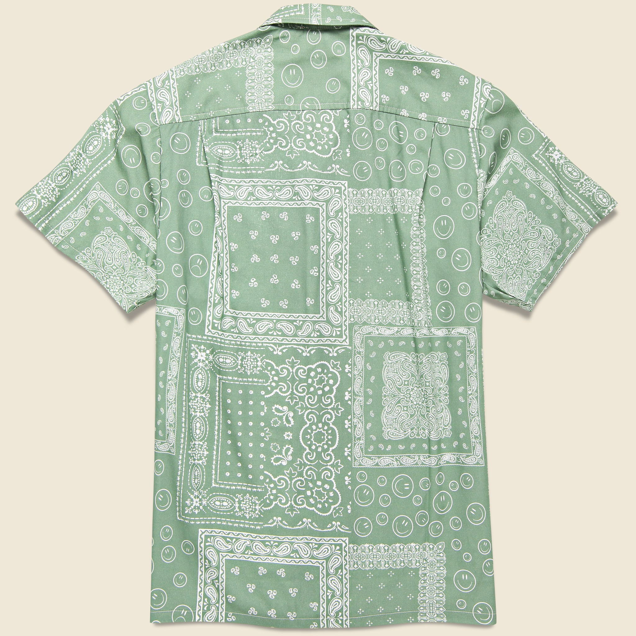 
                          Bandana Print Camp Shirt - Sage - Bather - STAG Provisions - Tops - S/S Woven - Other Pattern
                        