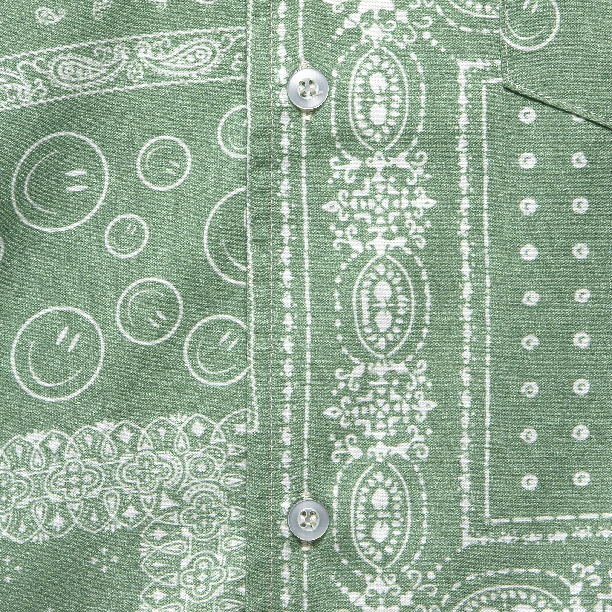 
                          Bandana Print Camp Shirt - Sage - Bather - STAG Provisions - Tops - S/S Woven - Other Pattern
                        