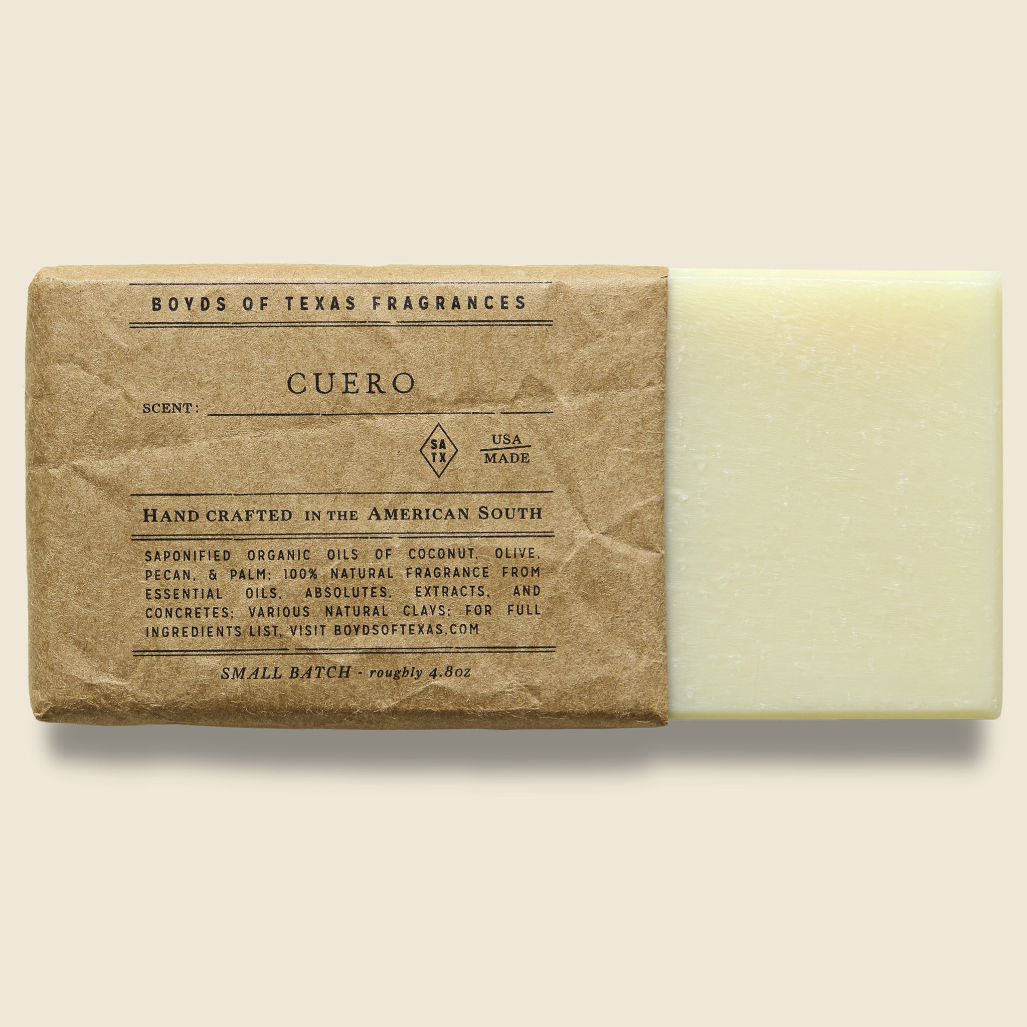 
                          Natural Bar Soap - Cuero - Boyd's of Texas - STAG Provisions - Chemist - Soap / Clenser
                        