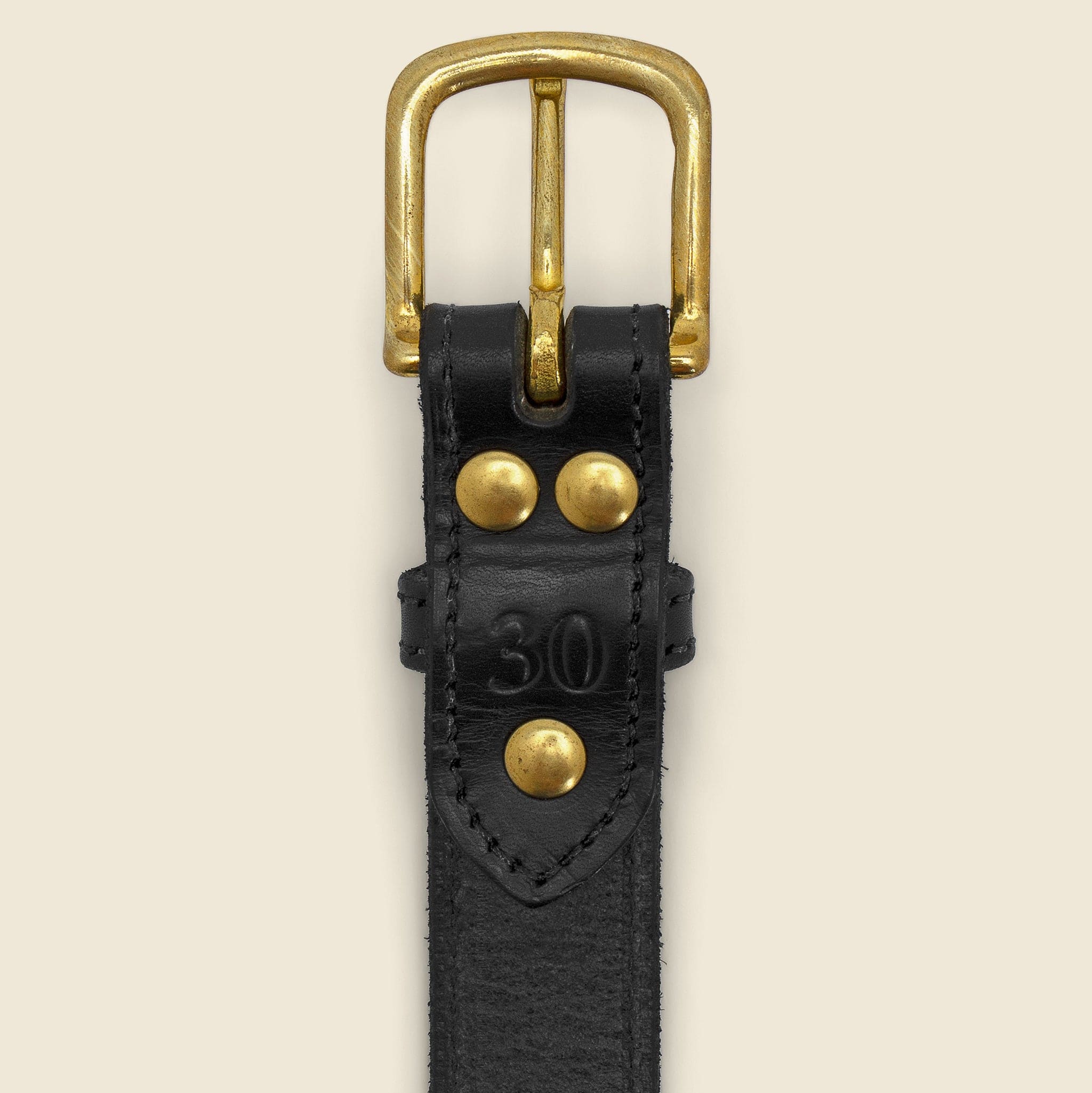 
                          Stitched Bridle Belt - Black - Clayton &amp; Crume - STAG Provisions - Accessories - Belts
                        