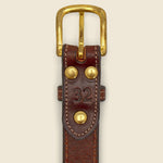 Stitched Bridle Belt - Brown - Clayton & Crume - STAG Provisions - Accessories - Belts