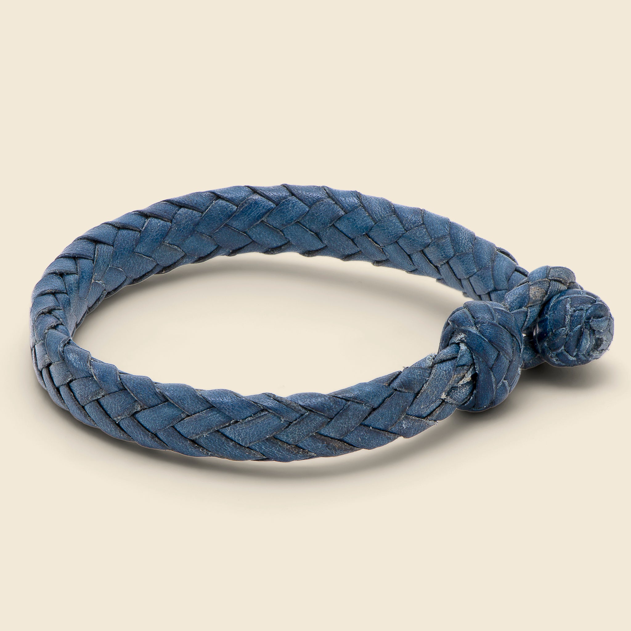 
                          Flat Woven Leather Bracelet - Blue - Chamula - STAG Provisions - Accessories - Cuffs
                        
