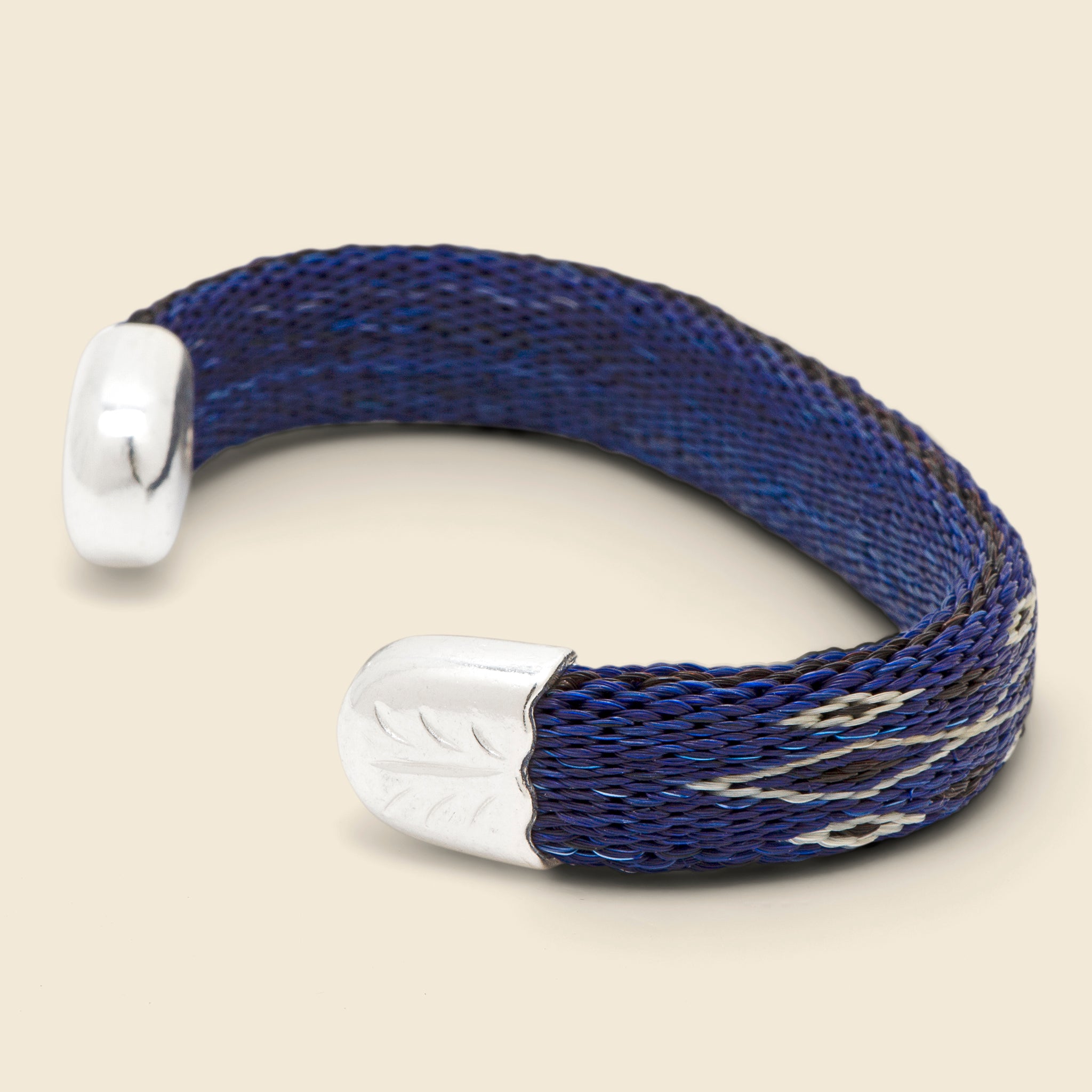 
                          Bendable Horsehair Bracelet - Blue/White/Black - Chamula - STAG Provisions - Accessories - Cuffs
                        