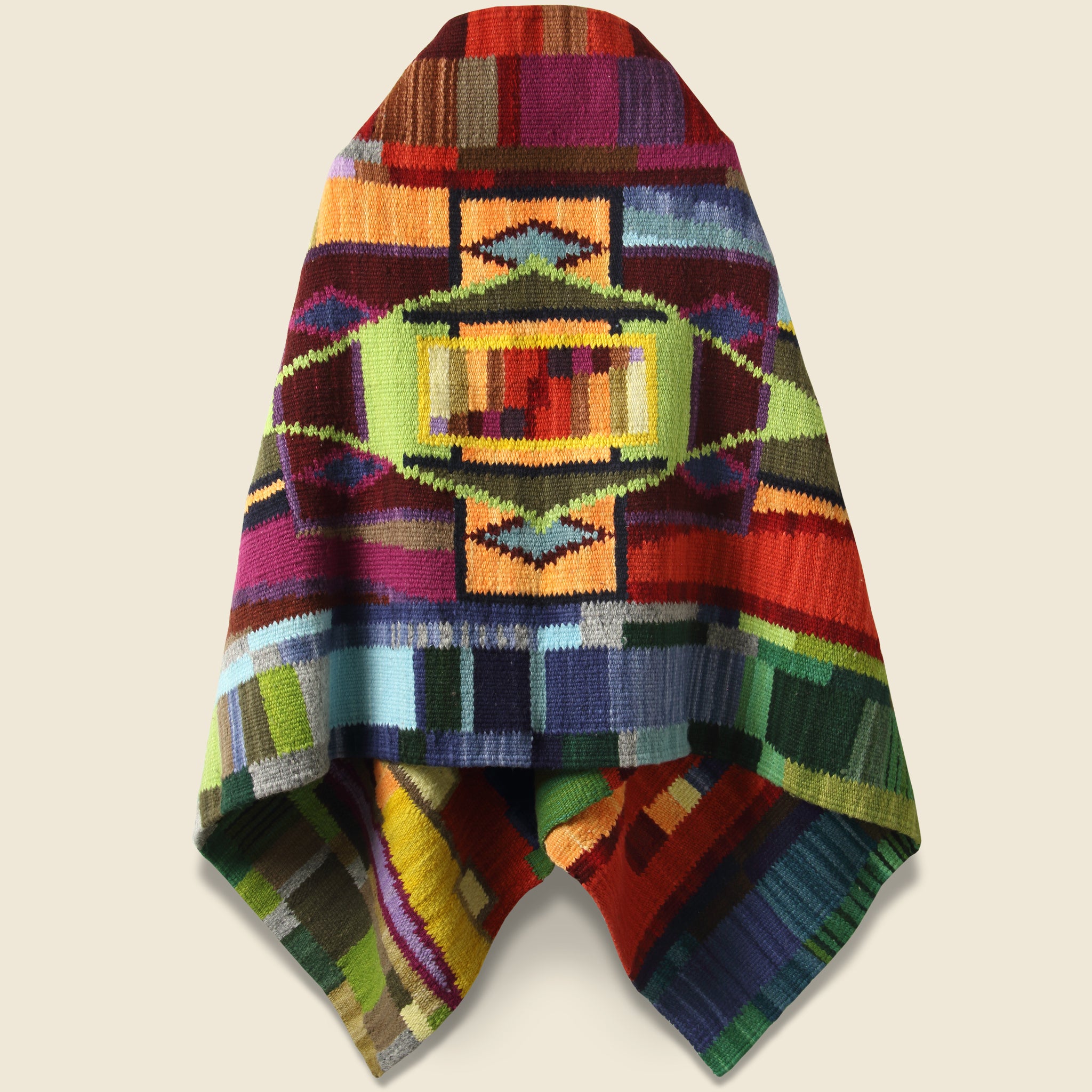 
                          Merino Wool Blanket Poncho - Diamond Sampler - Chamula - STAG Provisions - Outerwear - Coat / Jacket
                        