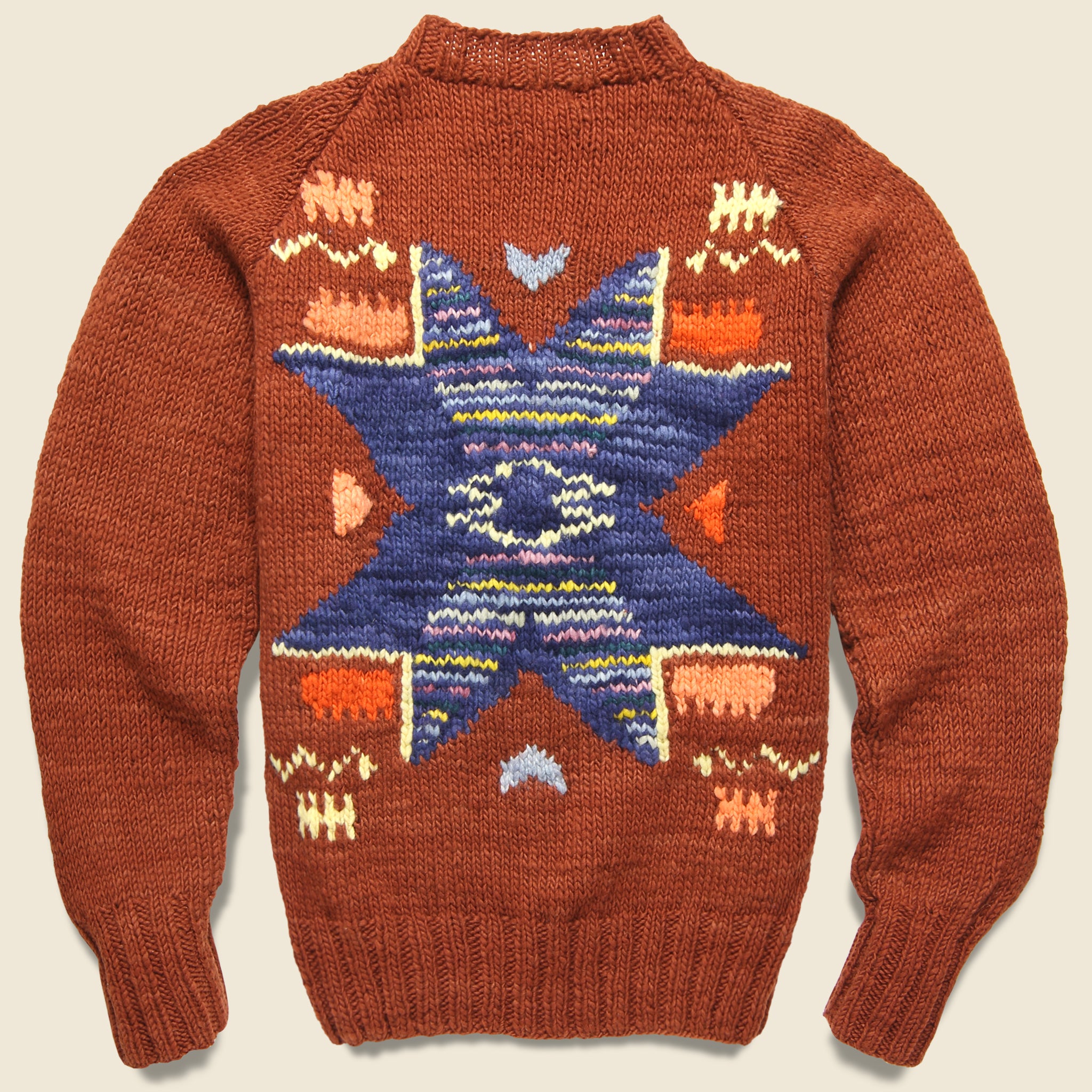 Antique Star Pullover - Red Rust - Chamula - STAG Provisions - Tops - Fleece / Sweatshirt