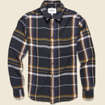Moonrise Acid Plaid Shirt - Brown/Orange - Corridor - STAG Provisions - Tops - L/S Woven - Plaid