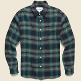 Step Lightly Acid Plaid Shirt - Navy/Green - Corridor - STAG Provisions - Tops - L/S Woven - Plaid