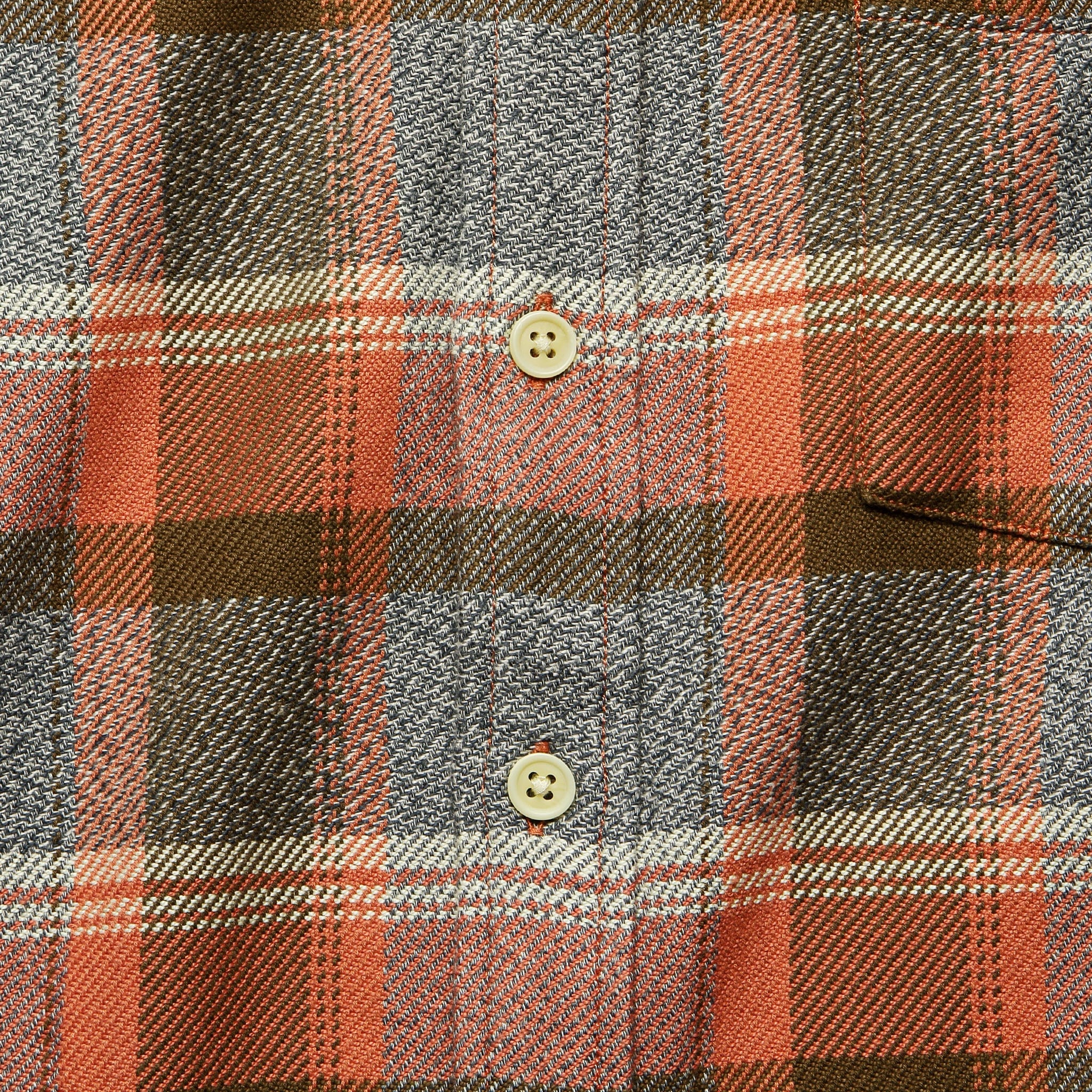
                          Twisted Yarn Blanket Plaid Shirt - Clay - Corridor - STAG Provisions - Tops - L/S Woven - Plaid
                        