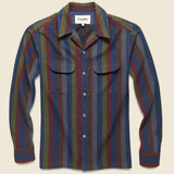 Vertical Striped Workshirt - Multi - Corridor - STAG Provisions - Tops - L/S Woven - Stripe