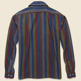 Vertical Striped Workshirt - Multi - Corridor - STAG Provisions - Tops - L/S Woven - Stripe