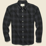 Recycled Plaid Flannel - Black - Corridor - STAG Provisions - Tops - L/S Woven - Plaid