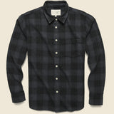Recycled Plaid Flannel - Black - Corridor - STAG Provisions - Tops - L/S Woven - Plaid