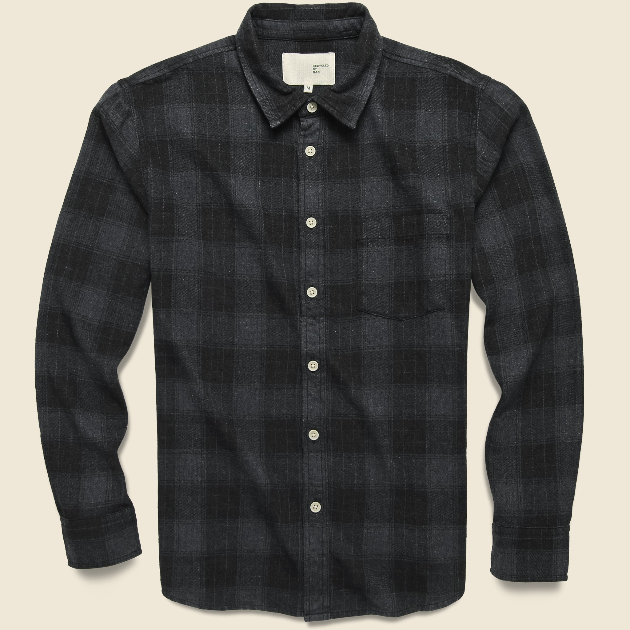Recycled Plaid Flannel - Black - Corridor - STAG Provisions - Tops - L/S Woven - Plaid