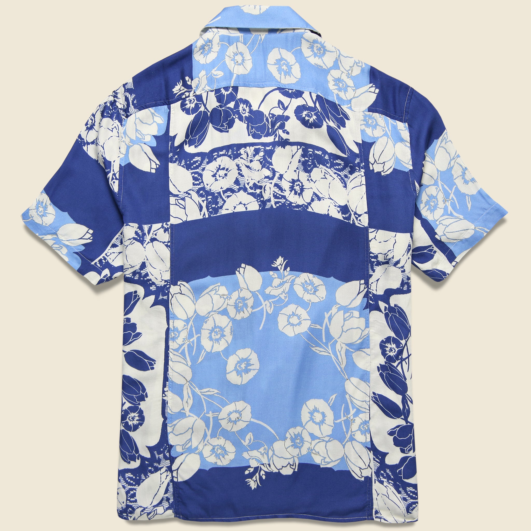 
                          Portofino Camp Shirt - Blue - Corridor - STAG Provisions - Tops - S/S Woven - Floral
                        