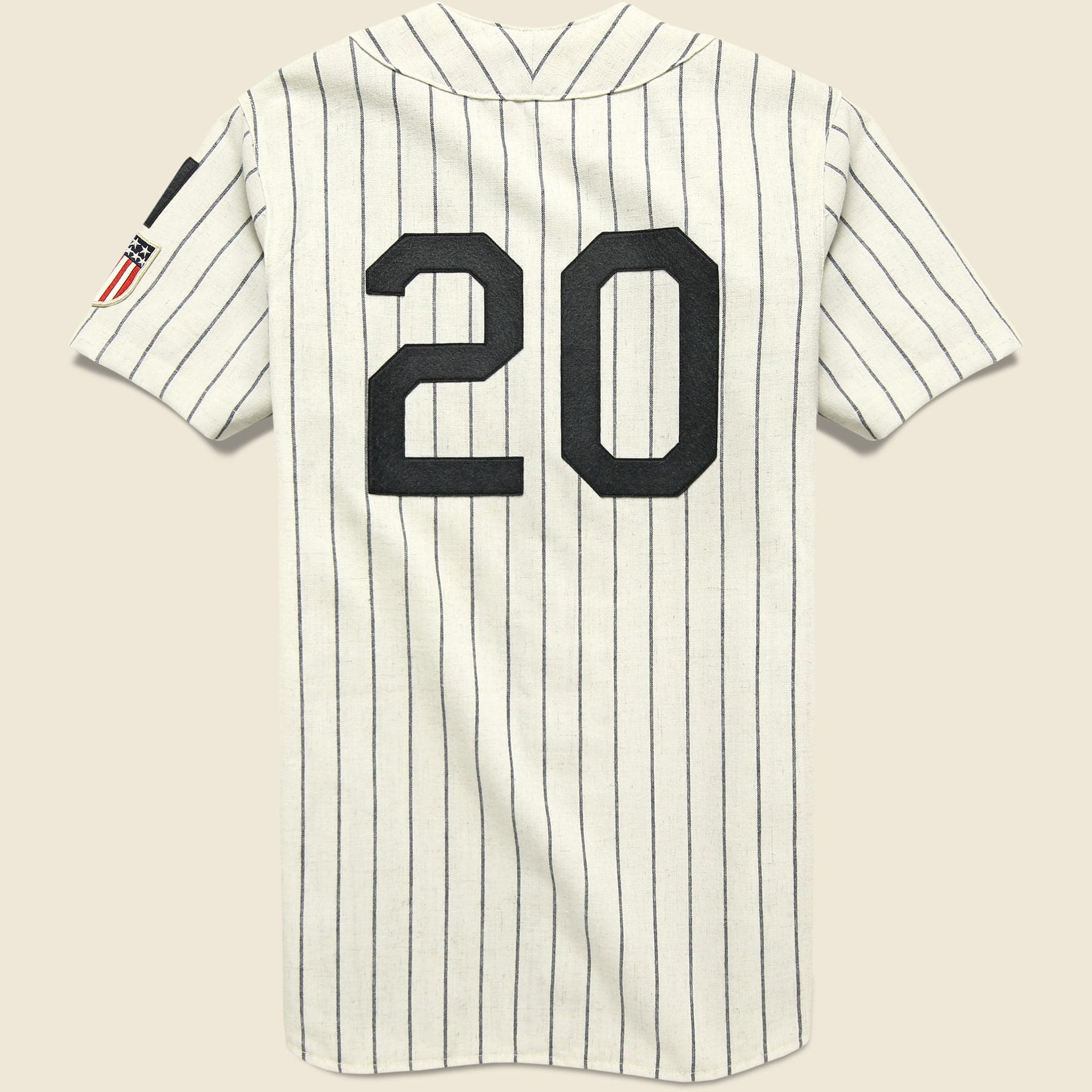 
                          Washington Homestead Grays 1944 Home Jersey - White Pinstripe - Ebbets Field Flannels - STAG Provisions - Tops - S/S Woven - Stripe
                        
