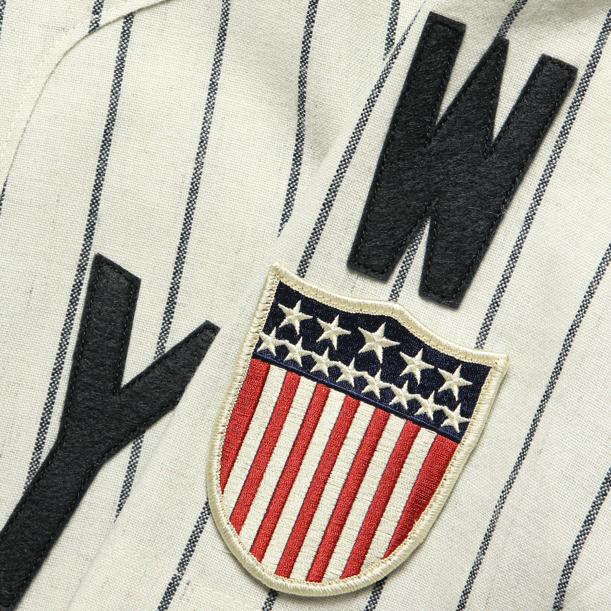 
                          Washington Homestead Grays 1944 Home Jersey - White Pinstripe - Ebbets Field Flannels - STAG Provisions - Tops - S/S Woven - Stripe
                        