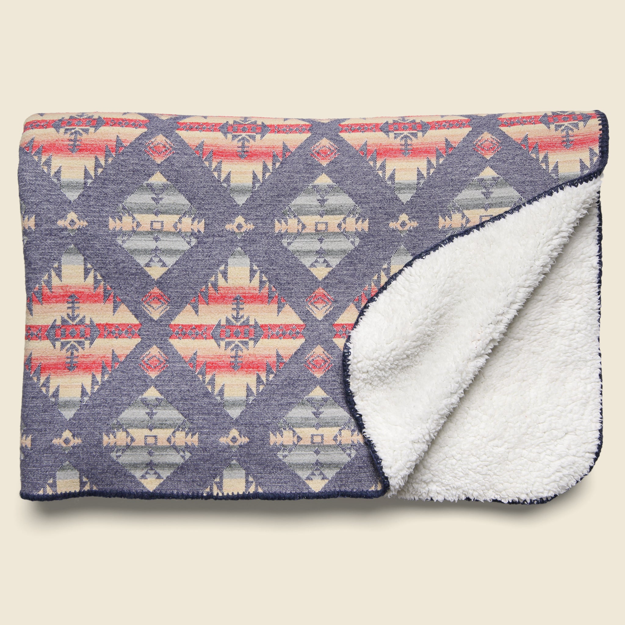 Aspen Sherpa Blanket - Beacon Print - Faherty - STAG Provisions - Gift - Blankets