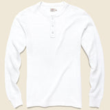 Slub Cotton Henley - White - Faherty - STAG Provisions - Tops - L/S Knit