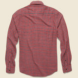 Doublecloth Belmar Shirt - Red Charcoal Buffalo - Faherty - STAG Provisions - Tops - L/S Woven - Plaid