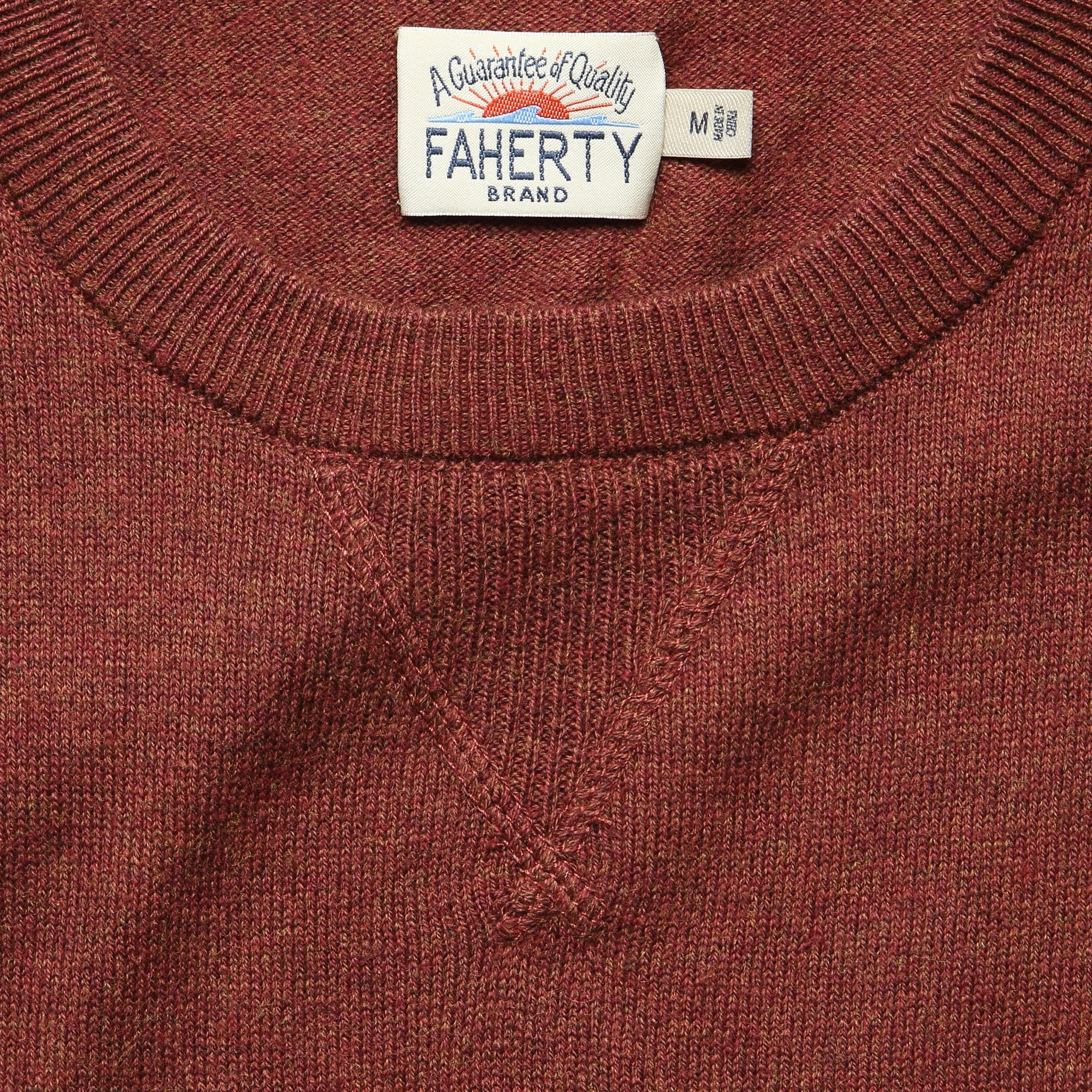 
                          Sconset Crew Sweater - Autumn Rust - Faherty - STAG Provisions - Tops - Sweater
                        