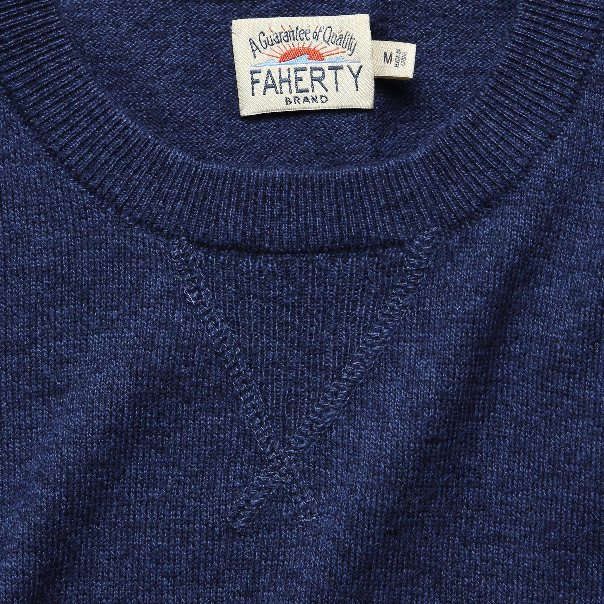 
                          Sconset Crew Sweater - Ocean - Faherty - STAG Provisions - Tops - Sweater
                        
