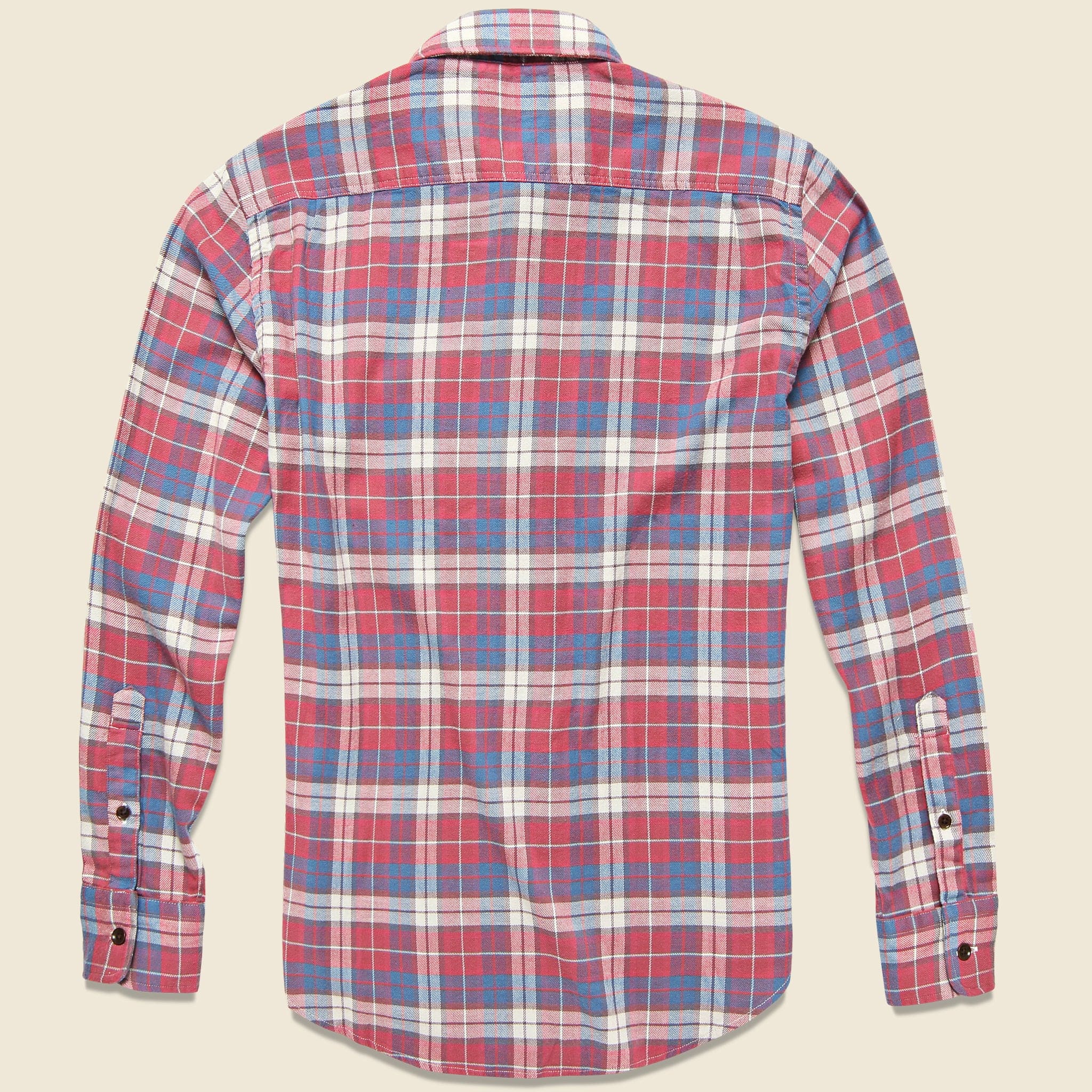
                          Stretch Seaview Shirt - Red Horizon Blue - Faherty - STAG Provisions - Tops - L/S Woven - Plaid
                        