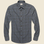 Windowpane Ventura Shirt - Black - Faherty - STAG Provisions - Tops - L/S Woven - Plaid