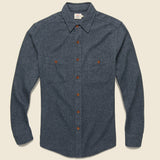 Brushed Alpine Flannel - Washed Black - Faherty - STAG Provisions - Tops - L/S Woven - Solid