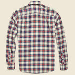 Brushed Everyday Shirt - Indigo Heritage Tartan - Faherty - STAG Provisions - Tops - L/S Woven - Plaid
