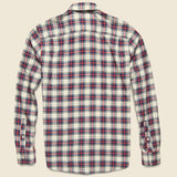 Brushed Everyday Shirt - Indigo Heritage Tartan - Faherty - STAG Provisions - Tops - L/S Woven - Plaid