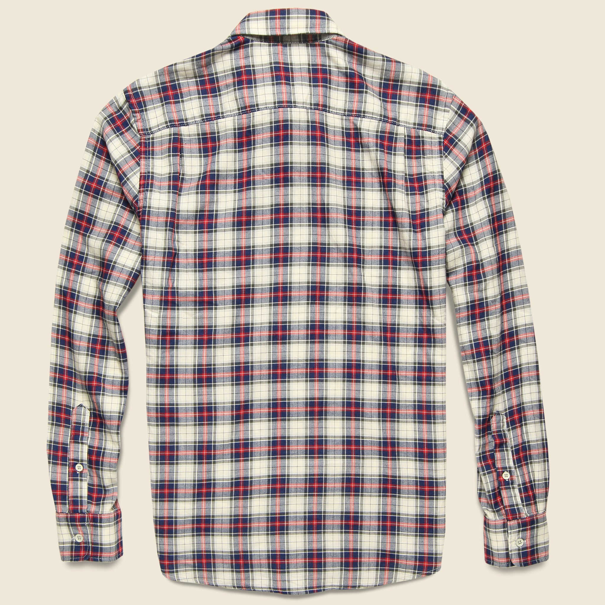 Brushed Everyday Shirt - Indigo Heritage Tartan - Faherty - STAG Provisions - Tops - L/S Woven - Plaid