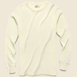 Essential Waffle Crewneck - Natural - Faherty - STAG Provisions - Tops - L/S Knit