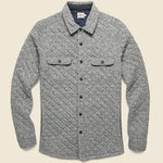 Epic Quilted Fleece CPO - Carbon Melange - Faherty - STAG Provisions - Outerwear - Shirt Jacket