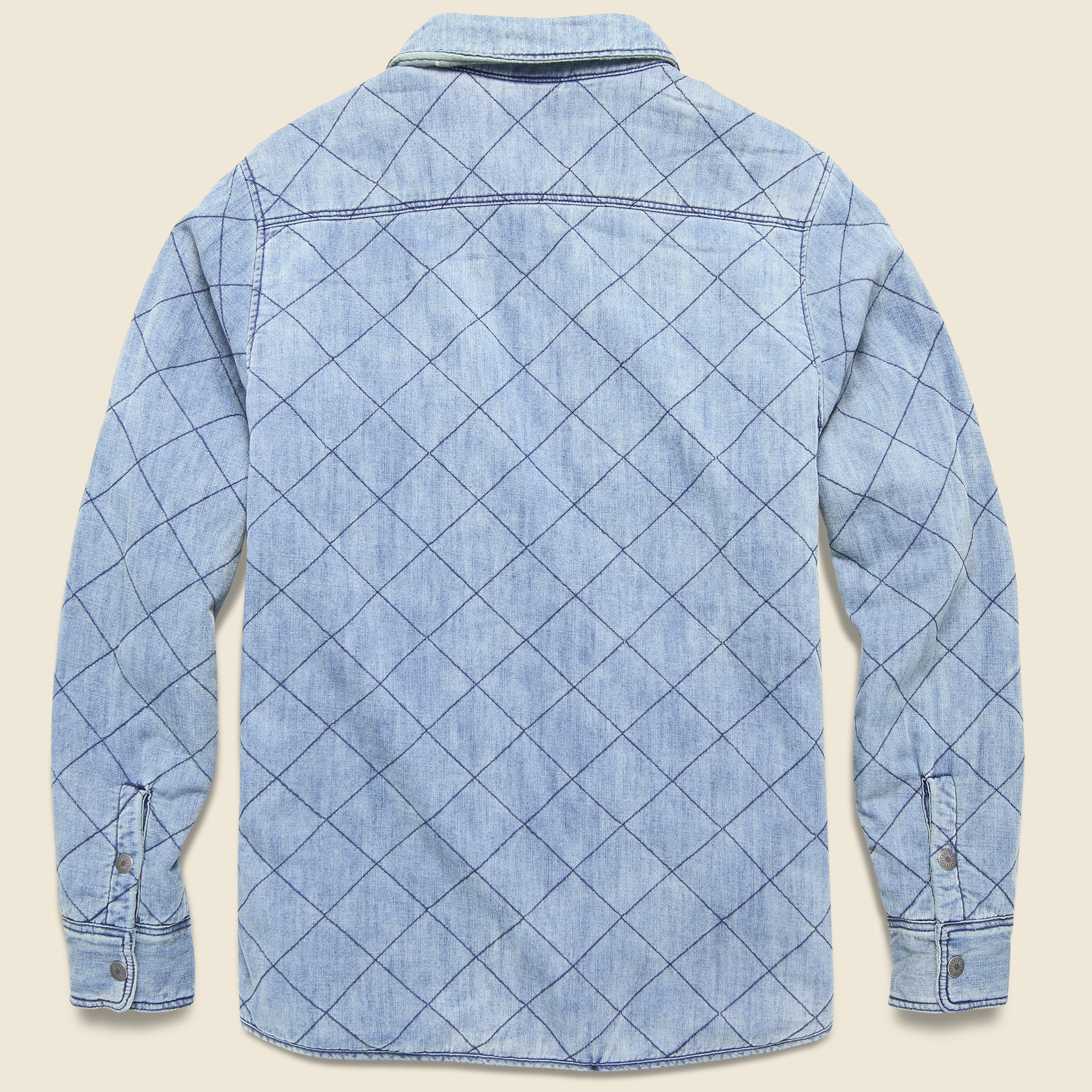 Good Feather Reversible Bondi Jacket - Indigo/Morning Star - Faherty - STAG Provisions - Outerwear - Coat / Jacket