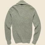 Marled Cotton Cardigan - Light Olive Marl - Faherty - STAG Provisions - Tops - Sweater