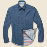 Reversible Belmar Shirt - Morning Light Serape - Faherty - STAG Provisions - Tops - L/S Woven - Plaid