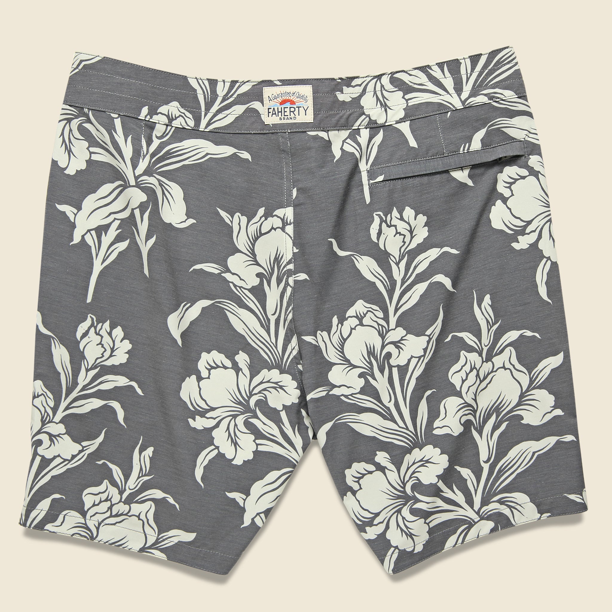 
                          Classic 7" Boardshort - Black Floral - Faherty - STAG Provisions - Shorts - Swim
                        