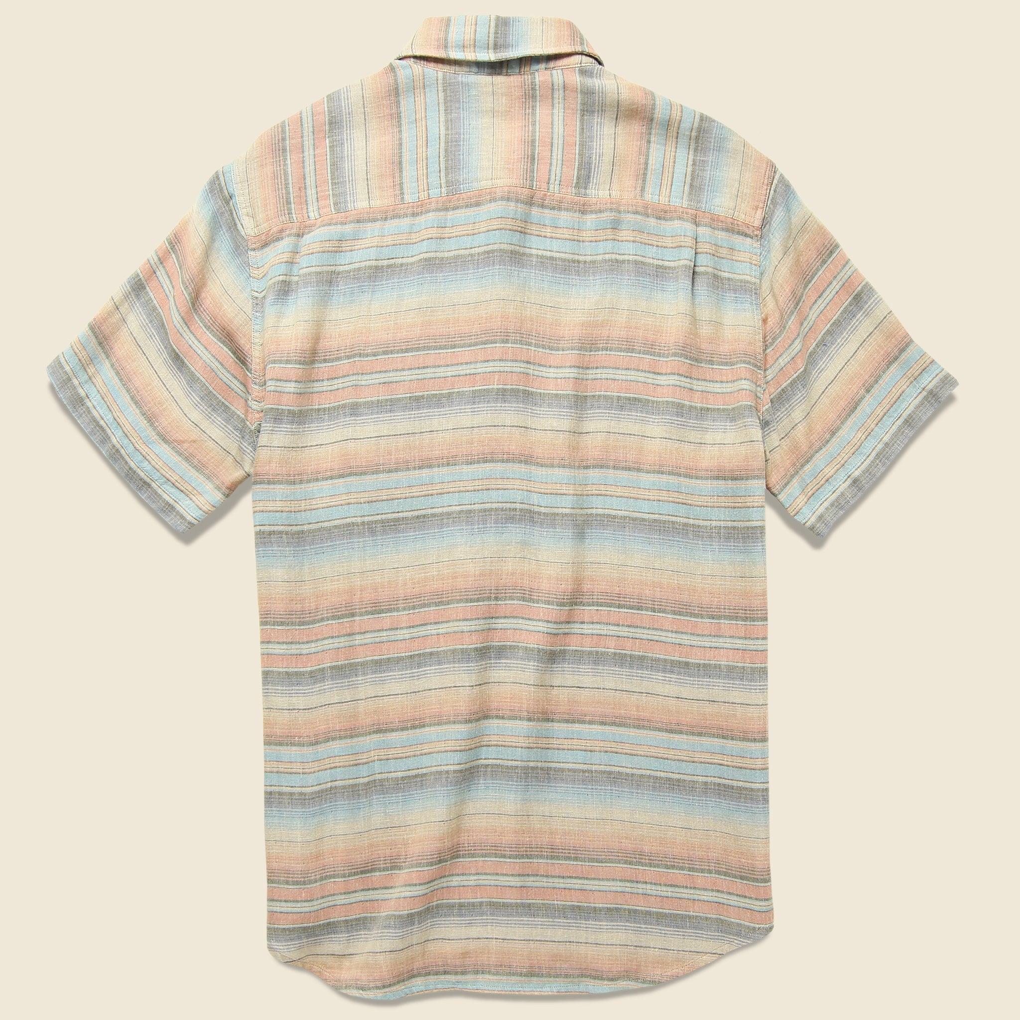 
                          Doublecloth Coast Shirt - Evening Playa - Faherty - STAG Provisions - Tops - S/S Woven - Stripe
                        
