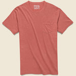 Garment Dyed Pocket Tee - Hermosa Red - Faherty - STAG Provisions - Tops - S/S Tee