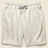 Cabana Sweatshort - Stone Towel Terry - Faherty - STAG Provisions - Shorts - Lounge