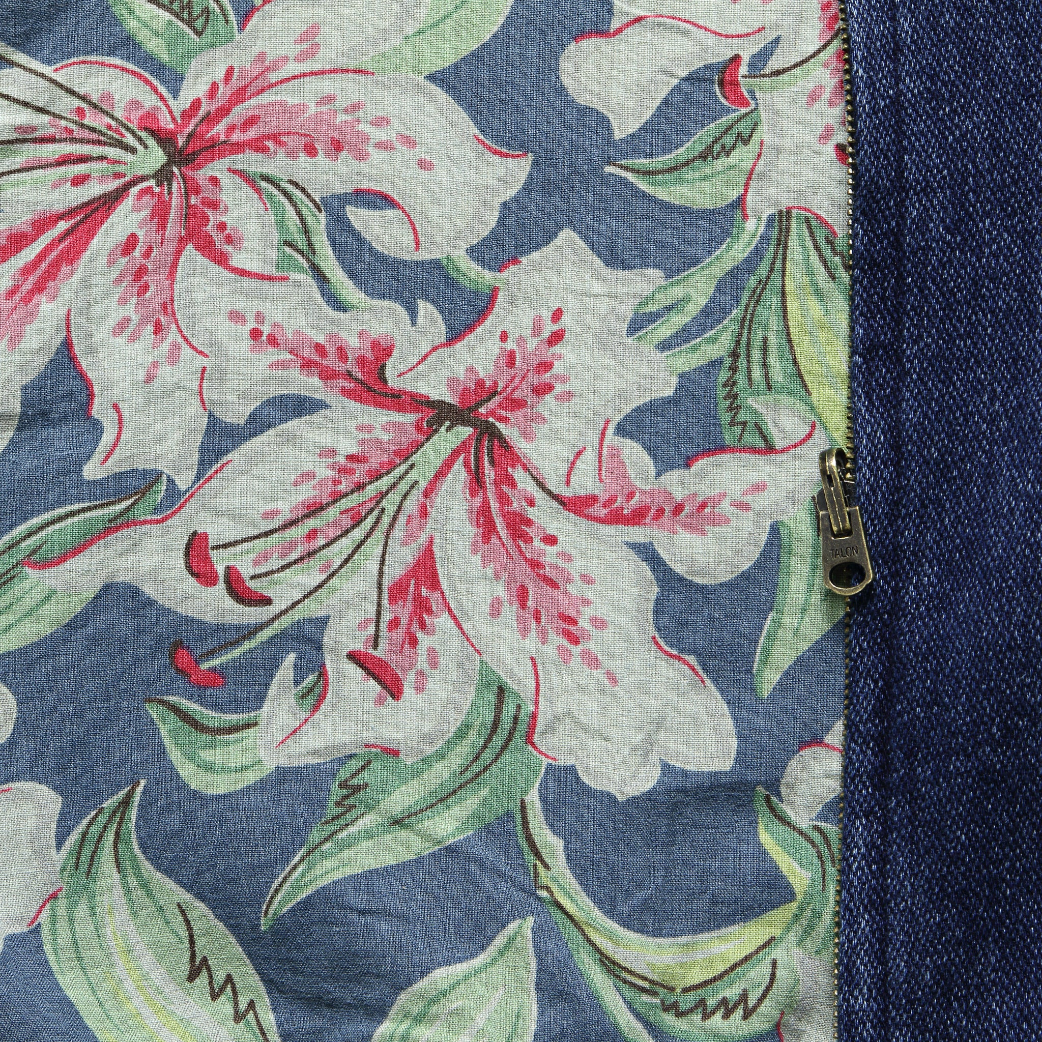 
                          Reversible Indigo Bomber - Indigo/Hibiscus - Faherty - STAG Provisions - Outerwear - Coat / Jacket
                        