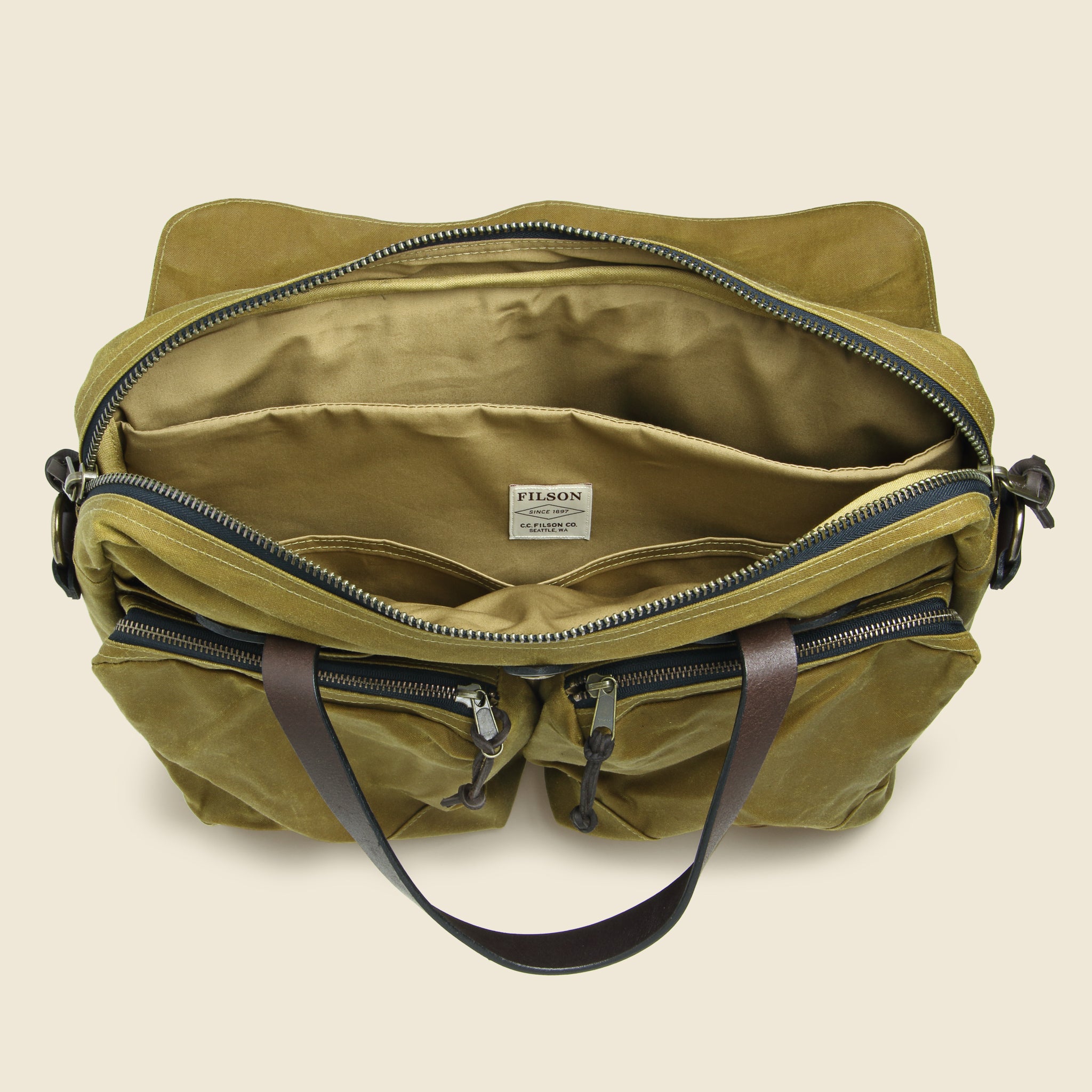 
                          24 Hour Tin Briefcase - Tan - Filson - STAG Provisions - Accessories - Bags / Luggage
                        