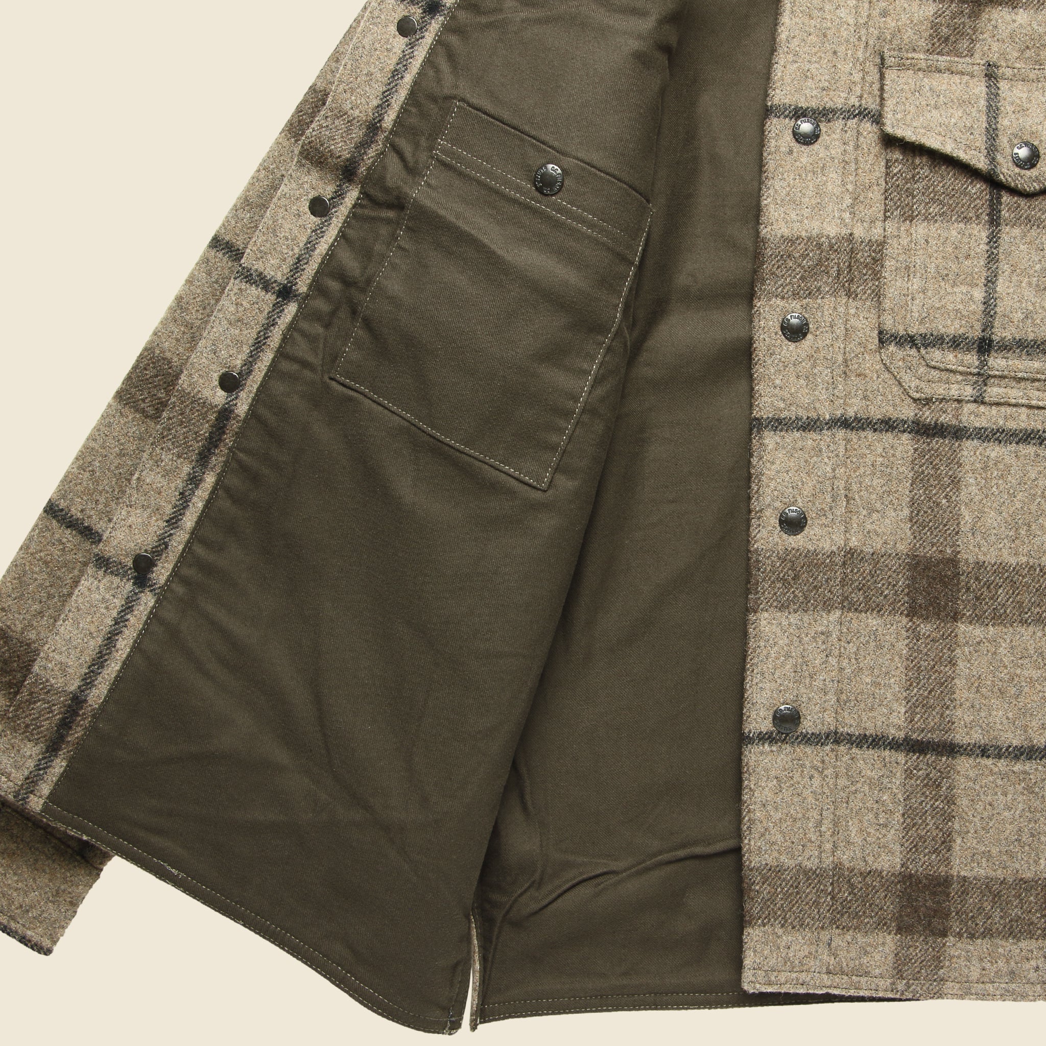
                          Mackinaw Jac Shirt - Taupe/Brown/Black - Filson - STAG Provisions - Outerwear - Shirt Jacket
                        