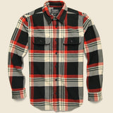 Vintage Flannel Workshirt - Black/Red - Filson - STAG Provisions - Tops - L/S Woven - Plaid