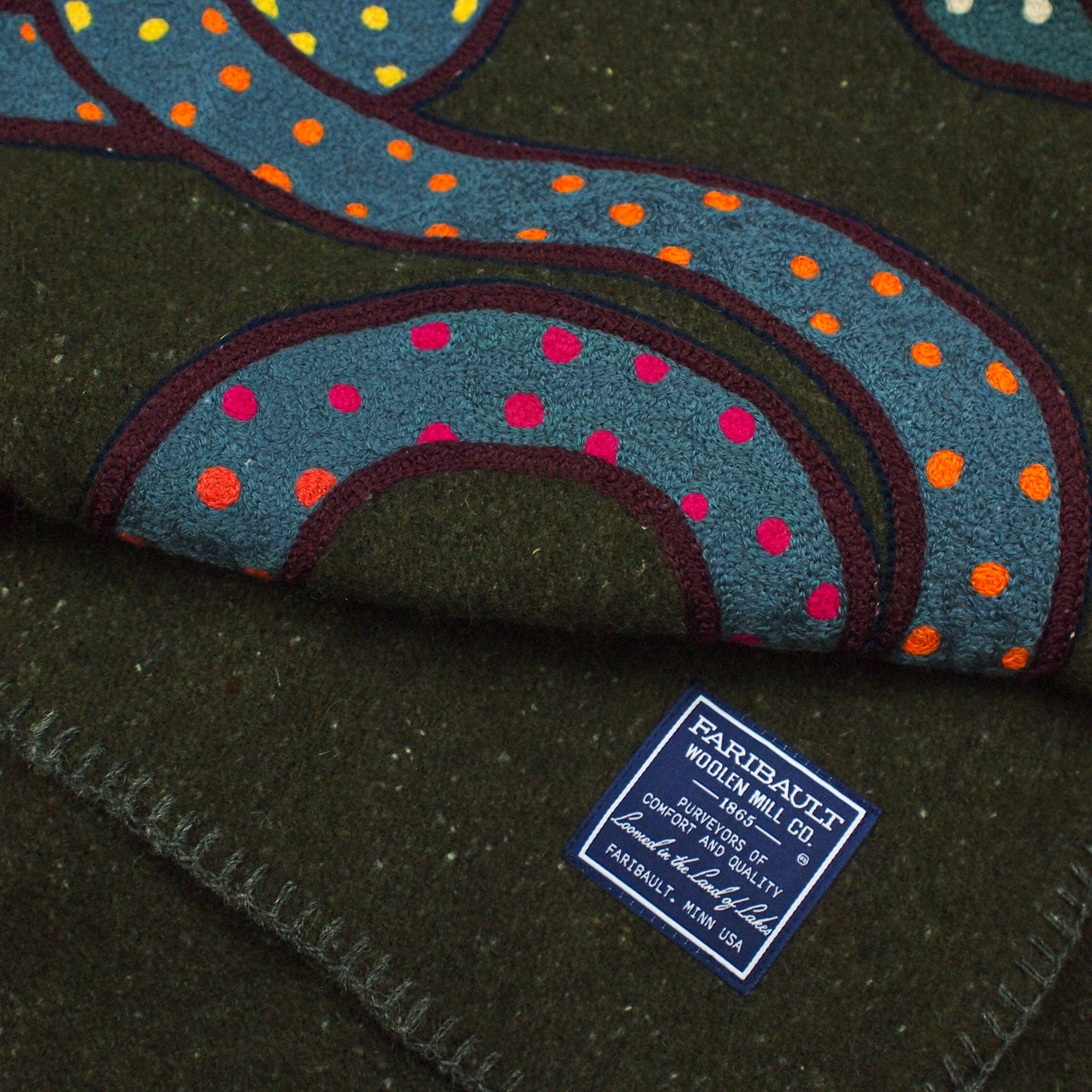 Wool Utility Blanket - United Snakes, Olive - Fort Lonesome - STAG Provisions - Gift - Blankets