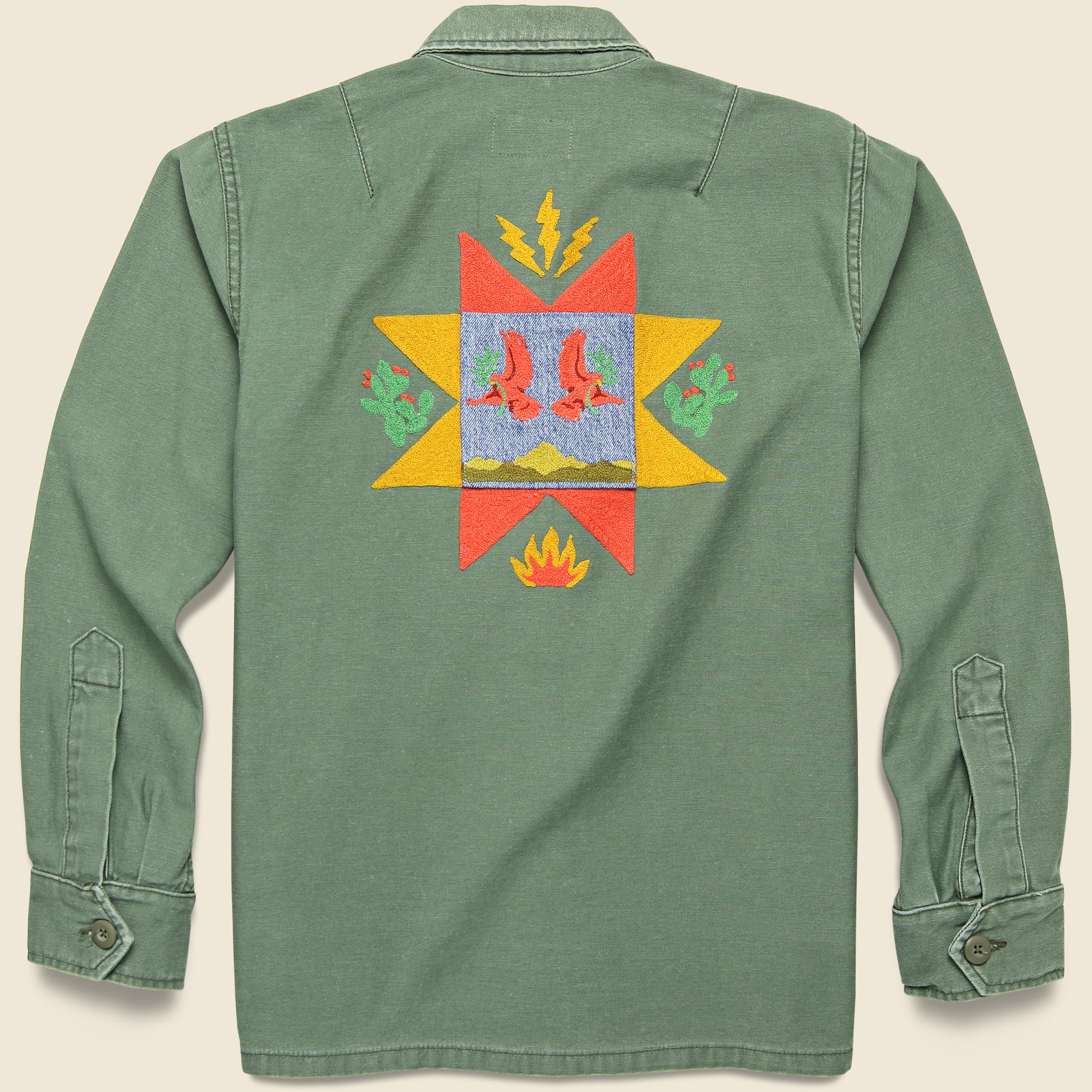 Military Shirt Jacket - Quilt Squares - Fort Lonesome - STAG Provisions - Tops - L/S Woven - Other Pattern