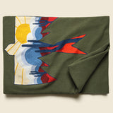 Desert Thunderbird Large Wool Blanket - Olive - Fort Lonesome - STAG Provisions - Gift - Blankets