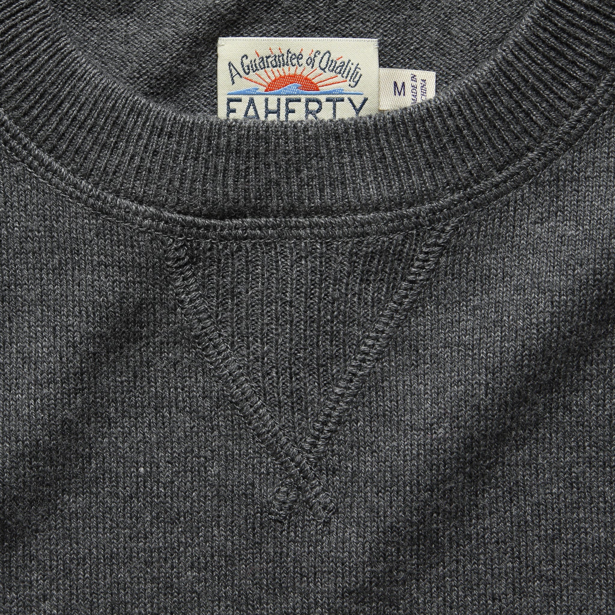 
                          Sconset Crew Sweater - Ash Heather - Faherty - STAG Provisions - Tops - Sweater
                        