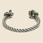 Twisted Knot Open Cuff - Silver Oxide - Giles & Brother - STAG Provisions - Accessories - Cuffs